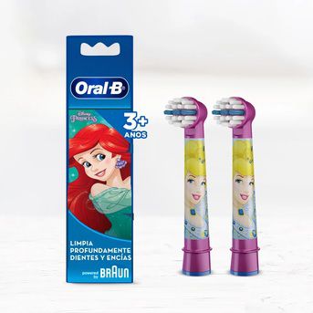 Repuesto Cepillo Electrico Princesas (Pack 2 Unidades) Oral-B - Clan Dent
