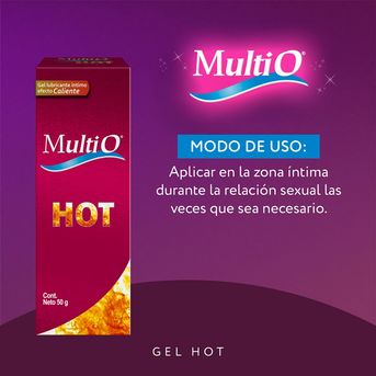 Gel Lubricante Íntimo Multi-O Hot Efecto Calor 50g