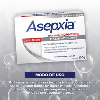 Jabón de Tocador Neutro Asepxia 100g