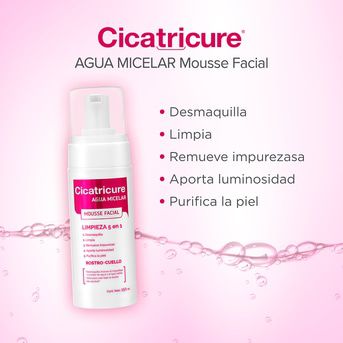 Agua Micelar Cicatricure Mousse Facial para Rostro y Cuello 150ml