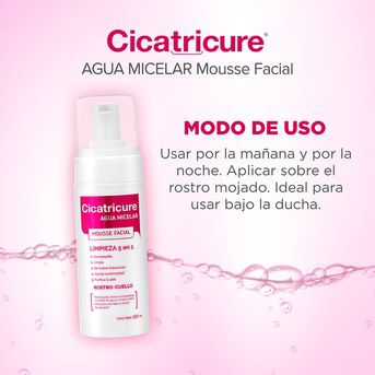 Agua Micelar Cicatricure Mousse Facial para Rostro y Cuello 150ml