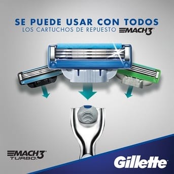Máquina de Afeitar Gillette Mach3 Turbo Afeitadora