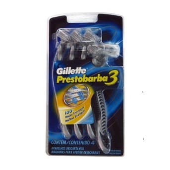 Máquina de Afeitar Desechable Gillette Prestobarba 3 4un