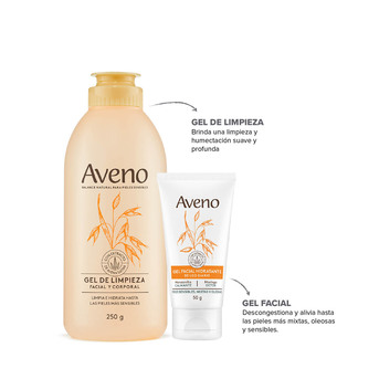 Kit Cuidado Facial Aveno para Piel Sensible Mixta