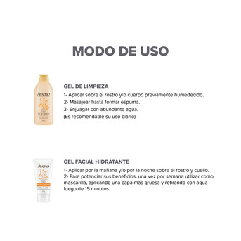 Kit Cuidado Facial Aveno para Piel Sensible Mixta