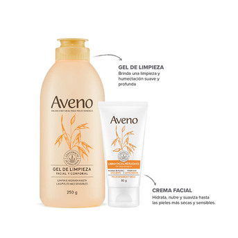 Kit Cuidado Facial Aveno para Piel Sensible Seca