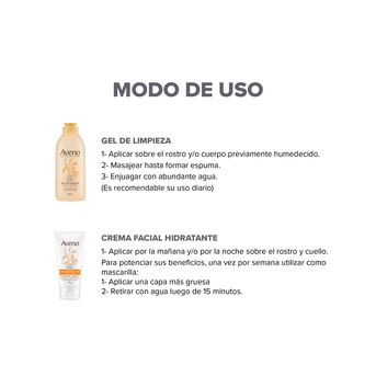 Kit Cuidado Facial Aveno para Piel Sensible Seca