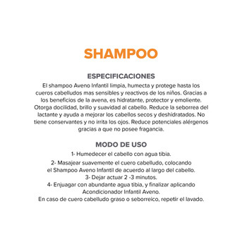 Shampoo Aveno Bebes y Niños x250ml