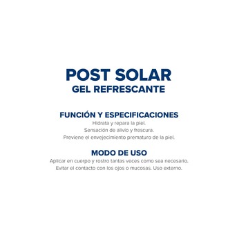 Post Solar Gel Dermaglós Refrescante Resalta Bronceado 150 gr