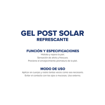 Gel Dermaglós Post Solar Refrescante Resalta Bronceado 150g