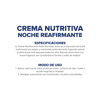 Crema Nutritiva Dermaglós Noche Reafirmante Piel Normal 70 gr