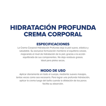 Crema Corporal Dermaglos Hidratación Profunda 100g