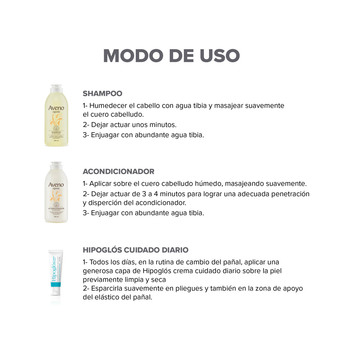 Kit Aveno Capilar Infantil + Hipoglós Cuidado Diario 30g