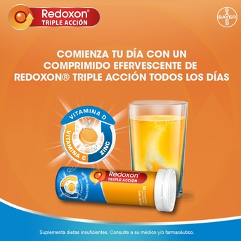 Redoxon Triple Acción Efervescente 30 Comprimidos
