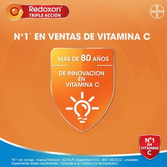 Redoxon Triple Acción Comprimidos Recubiertos Vitamina C 10u