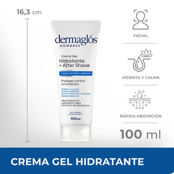 Dermaglós Hombre Crema Aftershave Despues del Afeitado 100ml