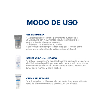 Kit Facial Dermaglós Hombres Rutina Express con Sérum
