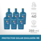 Kit Protector Solar Dermaglós Emulsion FPS 40 x6 Unidades