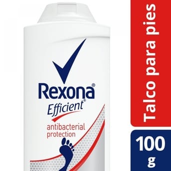 Talco Polvo Rexona Efficient Antibacterial 100g