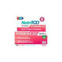 Suplemento Vitaminico Nutri100 D3 4000 Ui 30 cápsulas