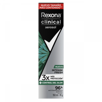 Antitranspirante REXONA Clinical Intense Fresh 150 ml