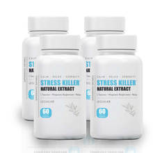 Kit Suplemento Stress Killer Relajacion Natural 60 cap x 4 u