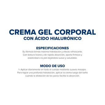 Gel Ultra Hidratación Dermaglós Ácido Hialurónico 300 gr