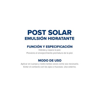 Emulsión Dermaglós Post Solar x 300g