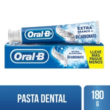 Pasta dental Oral B Extra Blanco con Bicarbonato x 180g