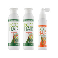 Shampoo Ecohair Anticaida 200ml x 2 und + Loción Spray 125ml