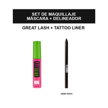 Set Maquillaje Maybelline Mascara de Pestañas + Delineador