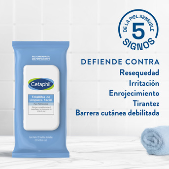 Desmaquillante Cetaphil Toallitas de Limpieza 25 Unidades