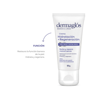 Crema Dermaglós Manos y Uñas Hidrata y Regenera 50 gr
