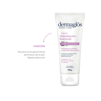 Crema Dermaglos Manos y Uñas Hidratación Esencial 100 gr
