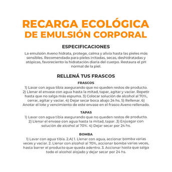 Repuesto Aveno Emulsión x 250 ml