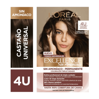 Kit Tintura Permanente Excellence Sin Amoniaco