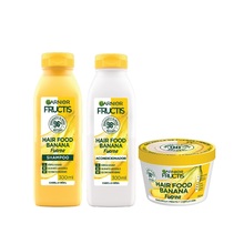 Kit Fructis Hair Food Banana: Shampoo, Acond y Mascarilla