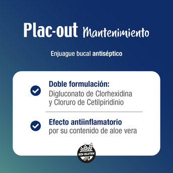 Plac-out Mantenimiento Enjuague Bucal x250 ml