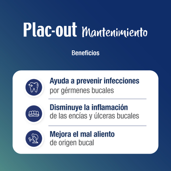 Plac-out Mantenimiento Enjuague Bucal x250 ml