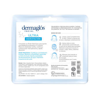Mascara Facial Dermaglos Ultra Hidratacion x15ml
