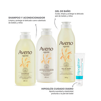 Kit Básico Aveno Cuidado Infantil + Hipoglós Cuidado Diario