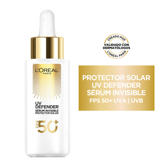 Sérum Solar L'Oréal Paris UV Defender Invisible FPS50+ x30ml