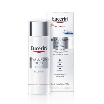 Crema de día Eucerin Hyaluron-Filler + 3x Effect FPS15 50 ml