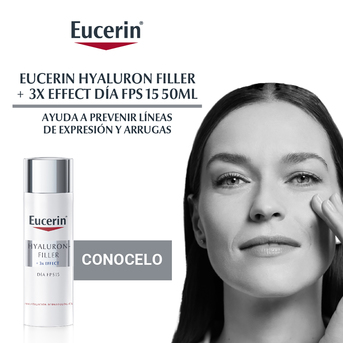 Crema de día Eucerin Hyaluron-Filler + 3x Effect FPS15 50 ml
