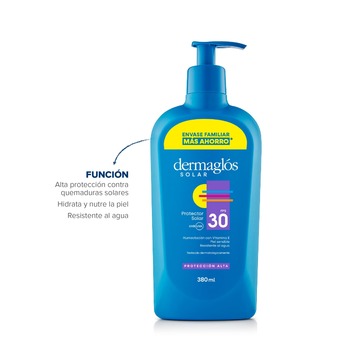 Promo Protector Solar Emulsión Dermaglós FPS30 x 380ml