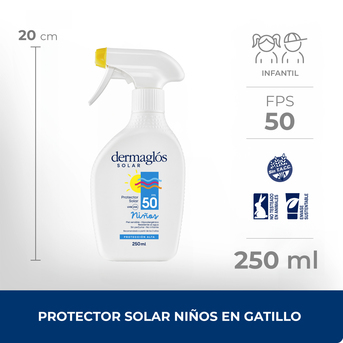 Emulsión Dermaglós Solar fps50 Niños Gatillo 250ml
