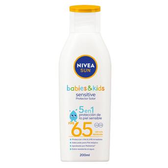 Protector solar NIVEA Babies & Kids Sensitive FPS 65 200 ml