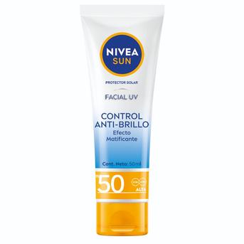 Protector solar facial NIVEA Control Anti-Brillo FPS 50 50 ml
