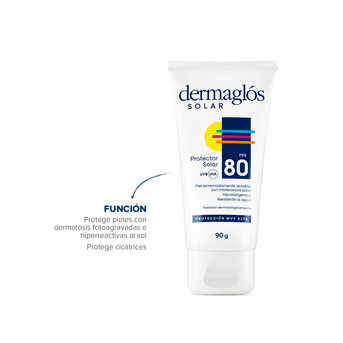 Protector Solar Dermaglós FPS80 Crema x90g