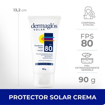 Protector Solar Dermaglós FPS80 Crema x90g